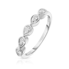 0.50 Carat Diamond Five-Stone Ring Plumeria