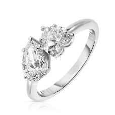 2 Carat Diamond Two-Stone Ring Lovebirds