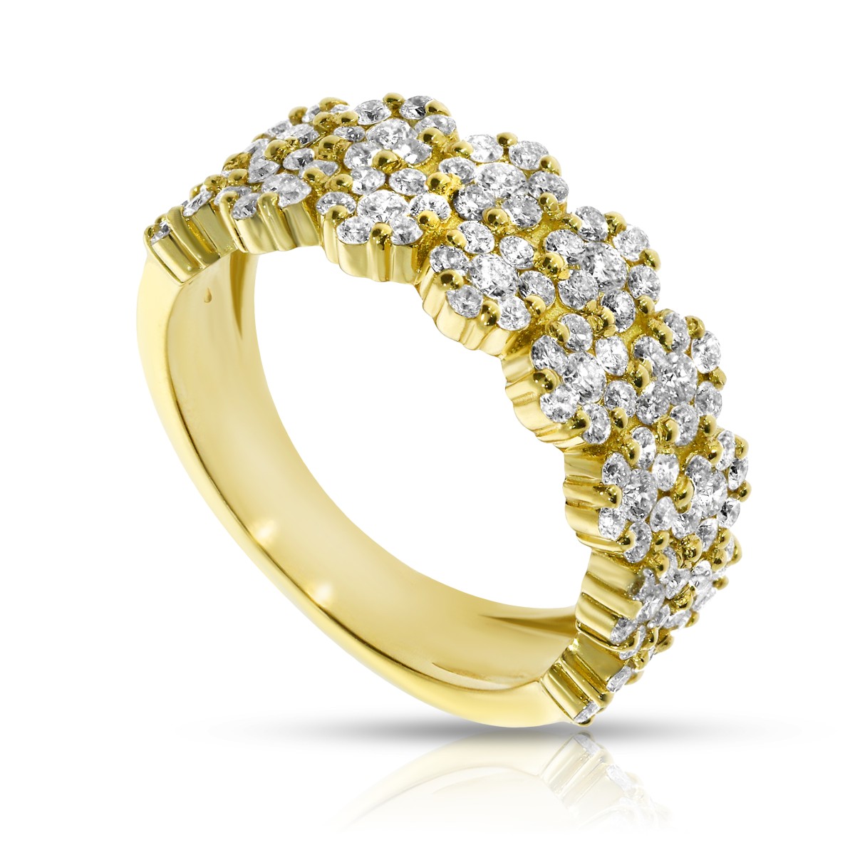 1.30 Carat Diamond Designer Ring Bouquet for Beloved