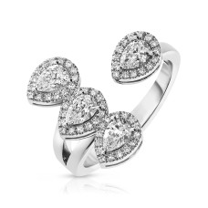 1 Carat Diamond Designer Ring Hydrangea