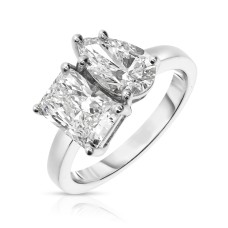 3.50 Carat Diamond Two-Stone Ring Antirium