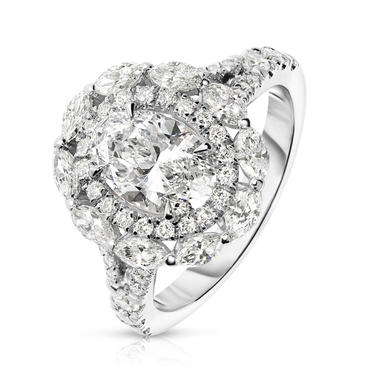 2.50 Carat Diamond Halo Ring Cornelia