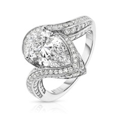 4.50 Carat Diamond Halo Ring Lilac