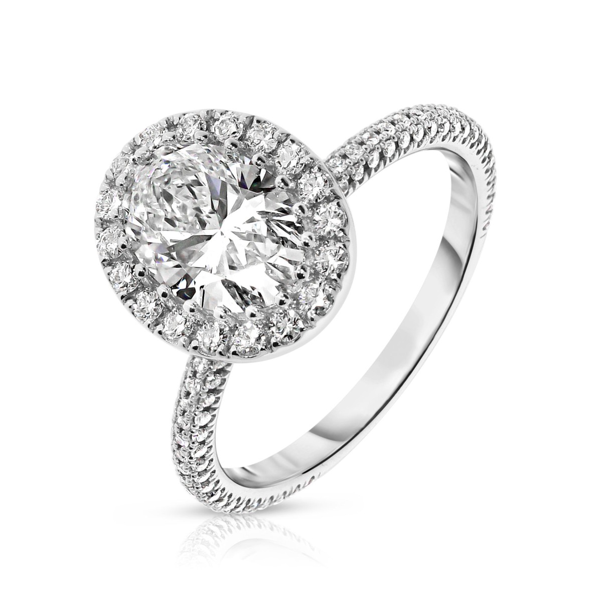 2.50 Carat Diamond Halo Ring Mystique
