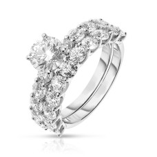 3.50 Carat Diamond Sidestone Ring Abigail