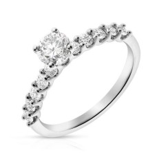1 Carat Diamond Sidestone Ring Aubrey