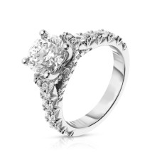 3 Carat Diamond Sidestone Ring Lesley