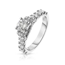 2 Carat Diamond Sidestone Ring Betty