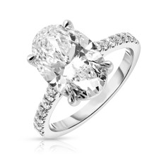 4.30 Carat Diamond Sidestone Ring Caoimhe