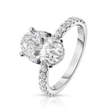 3 Carat Diamond Sidestone Ring Cowslip