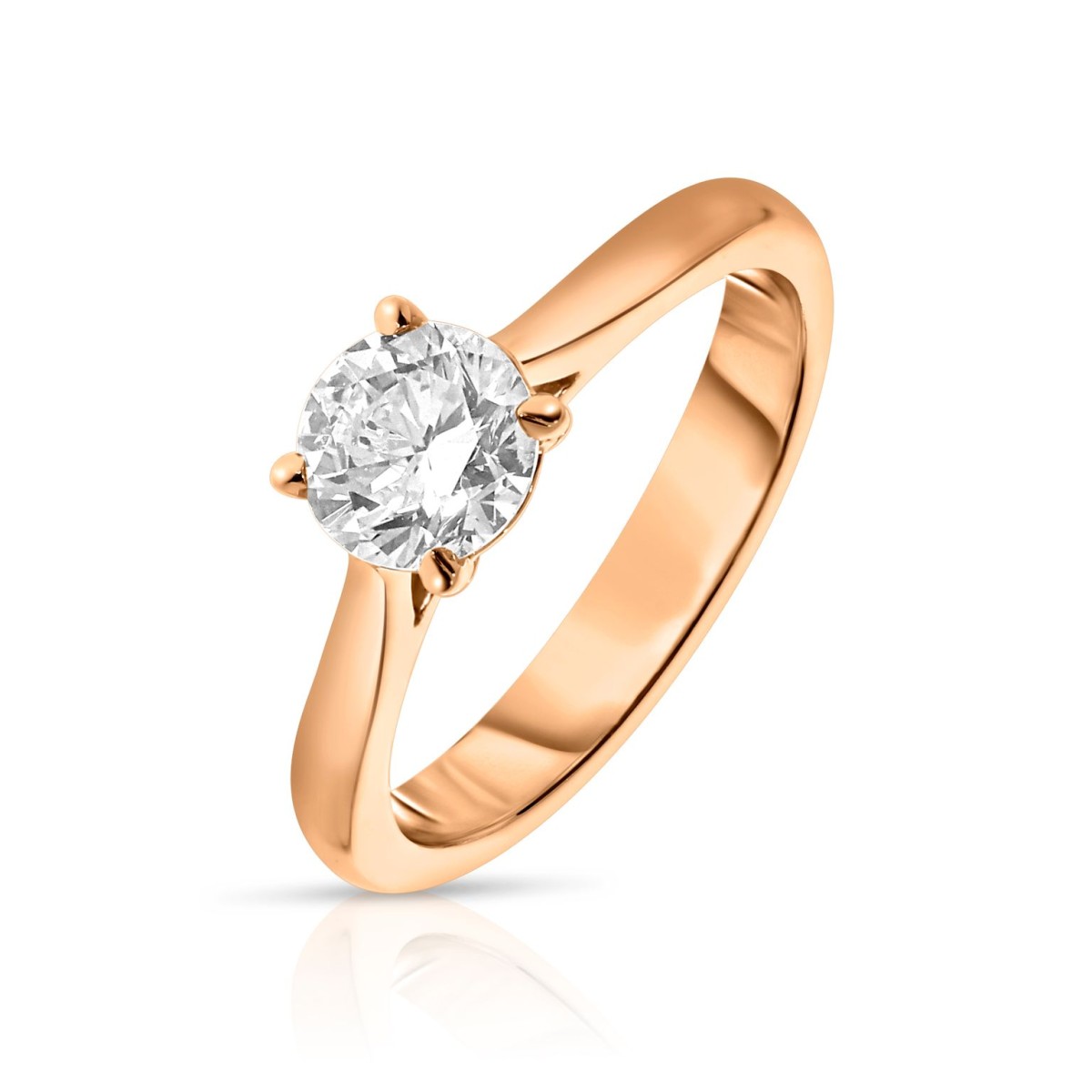 1 Carat Diamond Solitaire Ring Luxe Beam