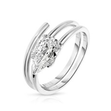 1.50 Carat Diamond Solitaire Ring Luminé Pear